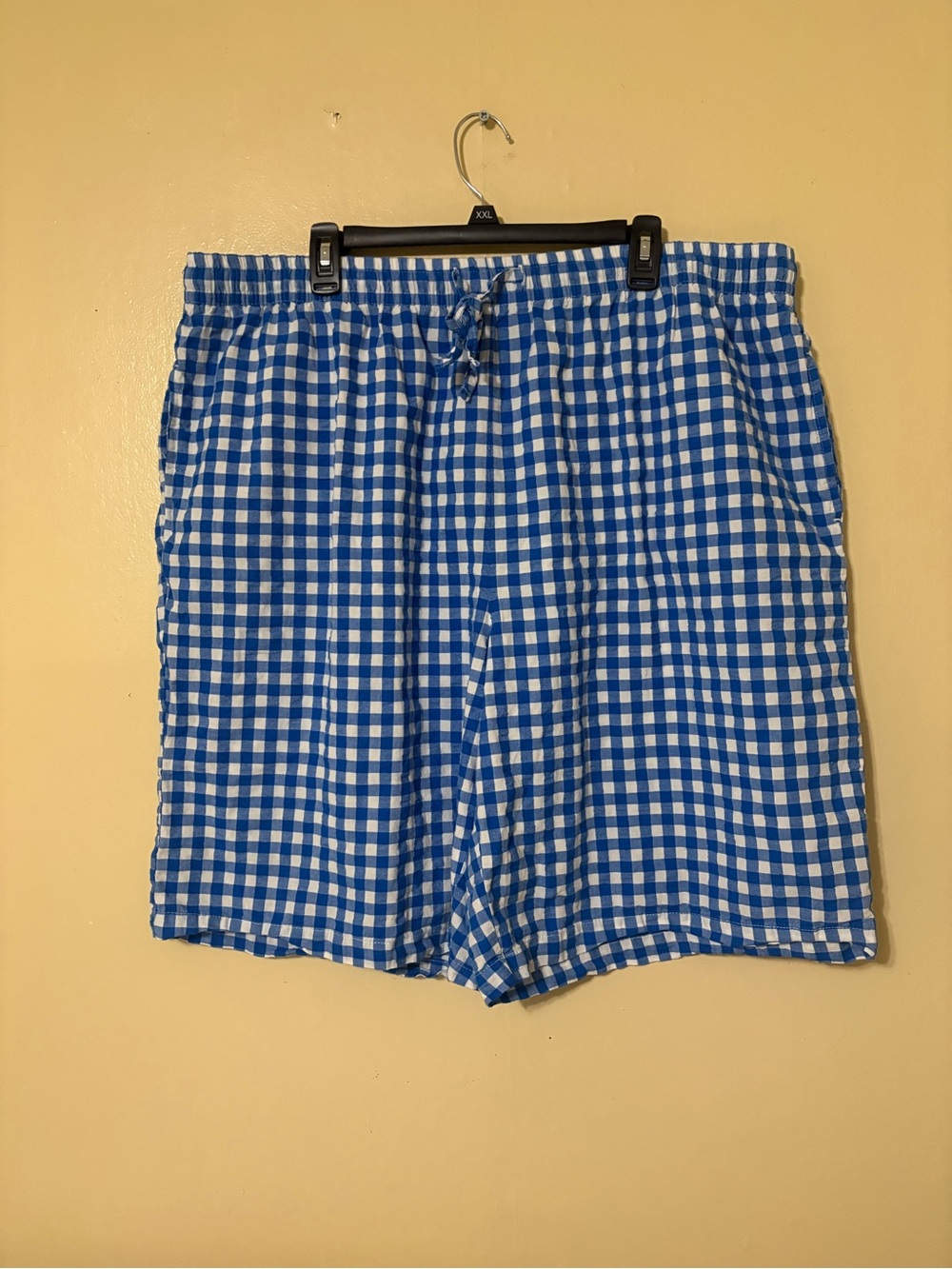 Woman Within Blue & White Gingham Lounge Shorts